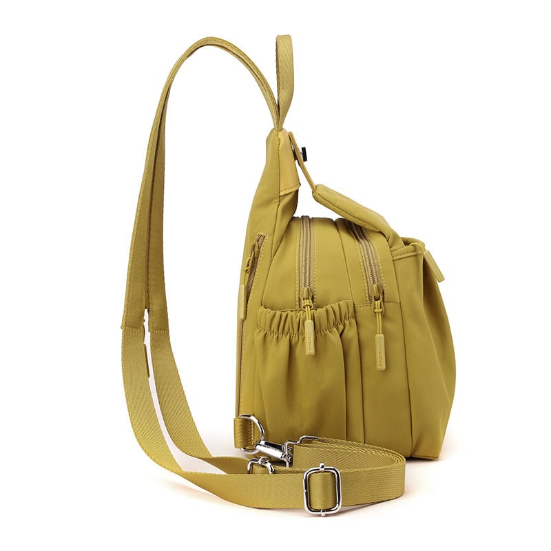 Aotian sokoldalú női táska - kültéri utcai stílus, Oxford anyag, cipzáras zárás, vízpalack zseb, rejtett cipzáras belső zseb