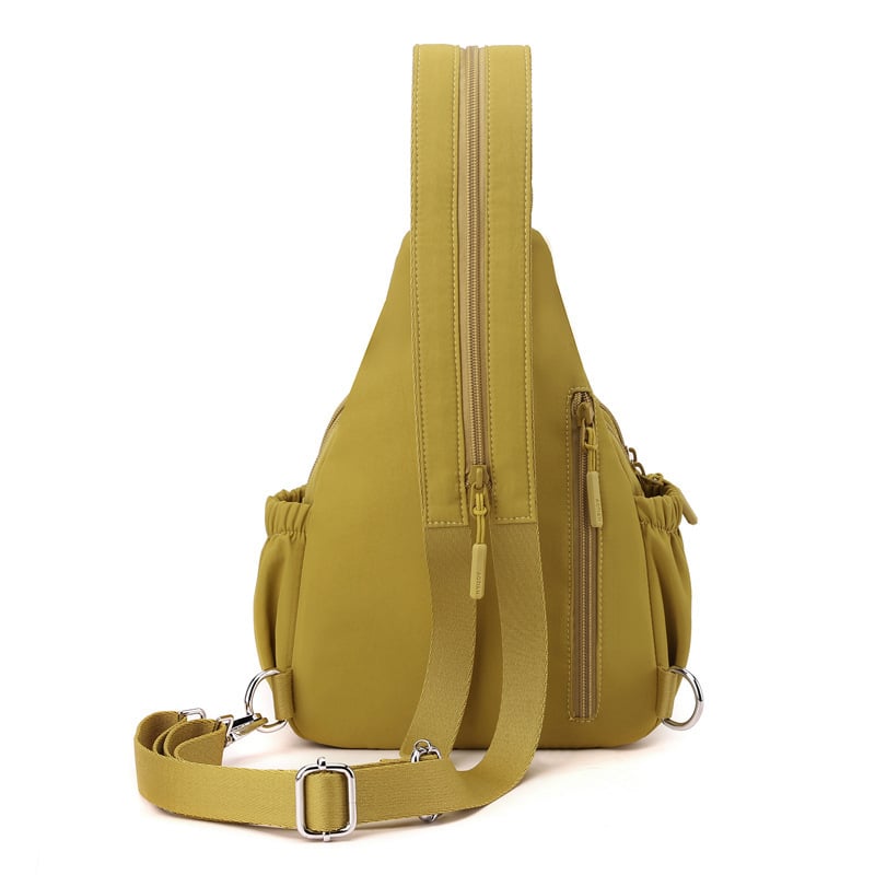 Aotian sokoldalú női táska - kültéri utcai stílus, Oxford anyag, cipzáras zárás, vízpalack zseb, rejtett cipzáras belső zseb