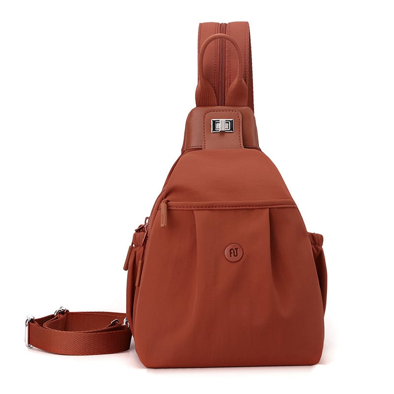 Aotian sokoldalú női táska - kültéri utcai stílus, Oxford anyag, cipzáras zárás, vízpalack zseb, rejtett cipzáras belső zseb