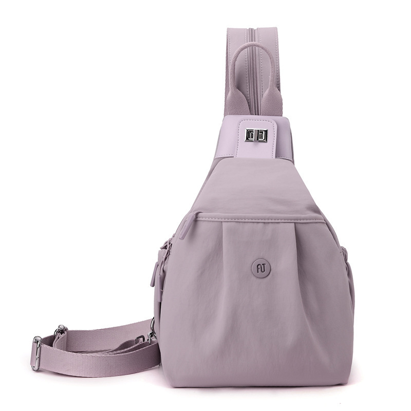 Aotian sokoldalú női táska - kültéri utcai stílus, Oxford anyag, cipzáras zárás, vízpalack zseb, rejtett cipzáras belső zseb