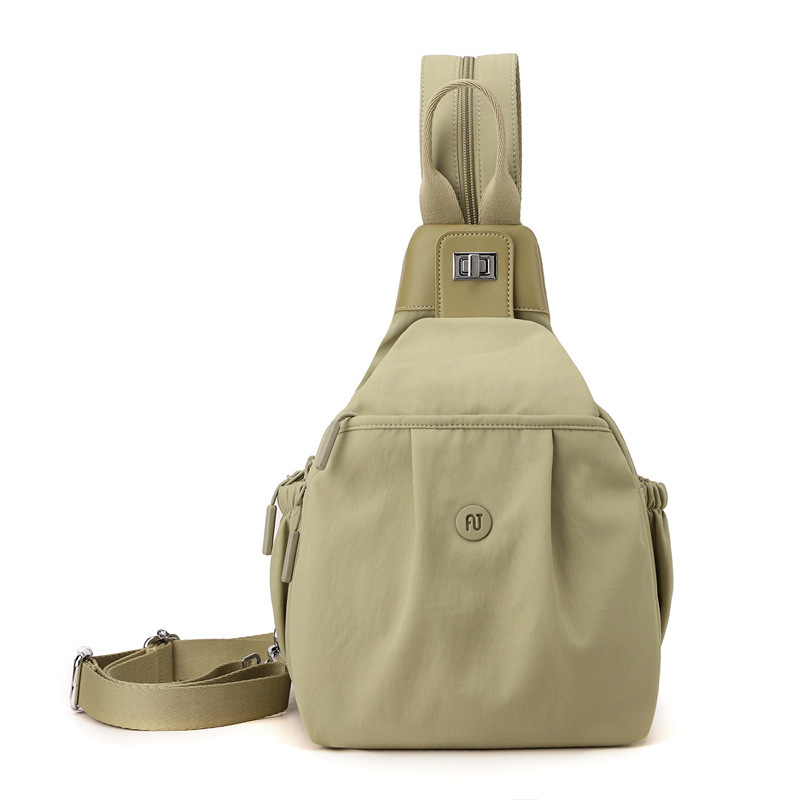 Aotian sokoldalú női táska - kültéri utcai stílus, Oxford anyag, cipzáras zárás, vízpalack zseb, rejtett cipzáras belső zseb