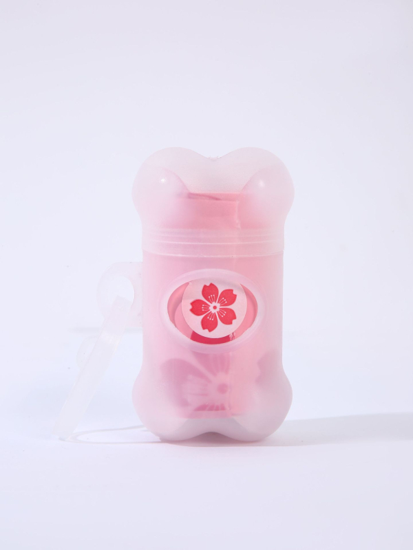 Biodegradábilis kutyapiszok zacskók, tekercsben, PE+EPI anyagú, vastagított, hordozható készlet