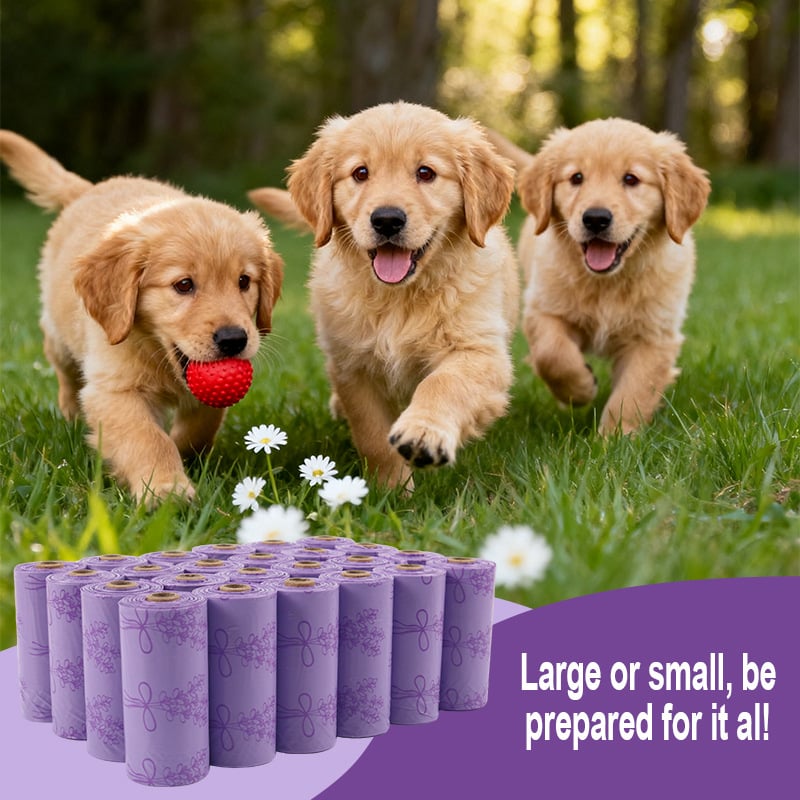 Τσάντες αποβλήτων κατοικίδιων με επίπεδο στόμιο, HDPE+D2W υλικό, παχυσμένες