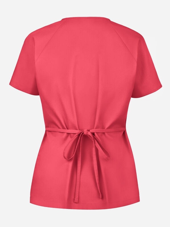 Медицински работен комплект: V-образно деколте, къс ръкав, унисекс, отвежда влагата, полиестер-еластан, сет (горнище и долнища)