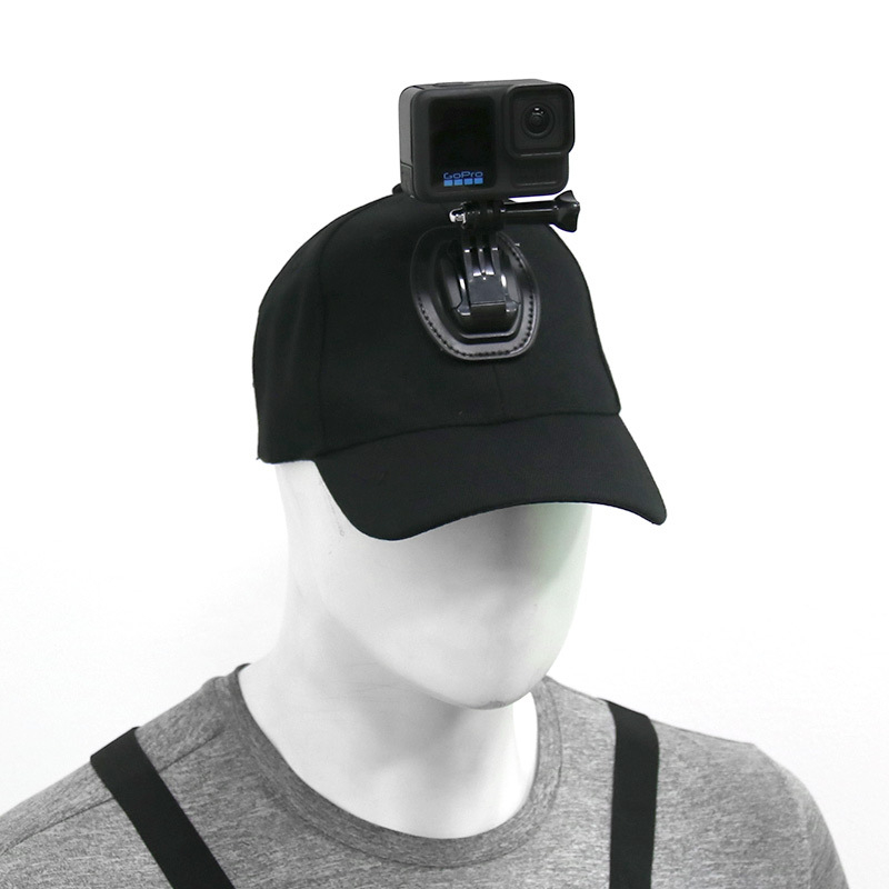 GoPro kapa s držačem za glavu za snimanje iz prvog lica, pamuk, kompatibilan s HERO10, uključuje vijke i J-tip držač