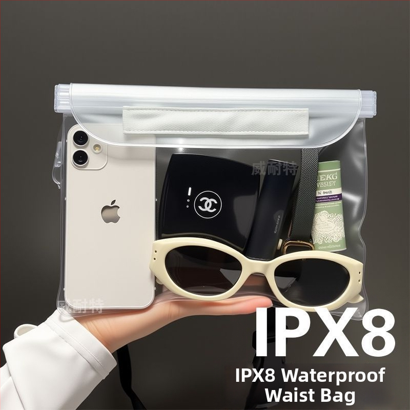 Vodootporna torbica za telefon oko pojasa s vodootpornom futrolom i dodirnim zaslonom, za plivanje, rafting i snorkeling