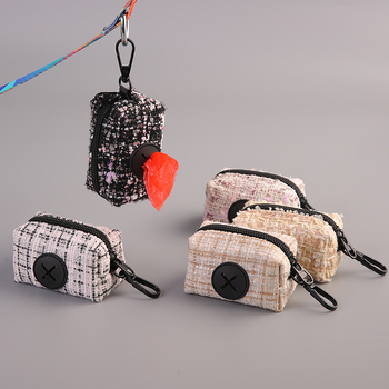 Διανεμητής σακουλών αποβλήτων κατοικίδίων και τσάντα αποθήκευσης σακουλών – τύπος με επίπεδο στόμιο, παχύς πολυεστέρας, Bomele