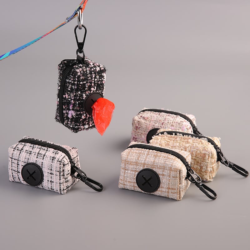 Διανεμητής σακουλών αποβλήτων κατοικίδίων και τσάντα αποθήκευσης σακουλών – τύπος με επίπεδο στόμιο, παχύς πολυεστέρας, Bomele