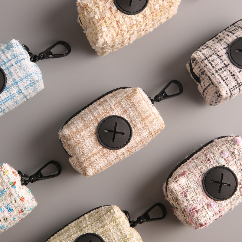 Διανεμητής σακουλών αποβλήτων κατοικίδίων και τσάντα αποθήκευσης σακουλών – τύπος με επίπεδο στόμιο, παχύς πολυεστέρας, Bomele