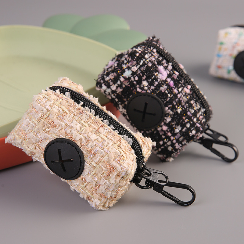 Διανεμητής σακουλών αποβλήτων κατοικίδίων και τσάντα αποθήκευσης σακουλών – τύπος με επίπεδο στόμιο, παχύς πολυεστέρας, Bomele