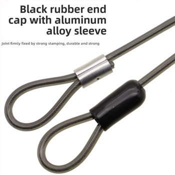 Guangmei Lanyard de siguranță din sârmă de oțel pentru pescuit marin, la stânci și la barcă, cablu anti-pierdere pentru camera de scufundări, lucru la înălțime