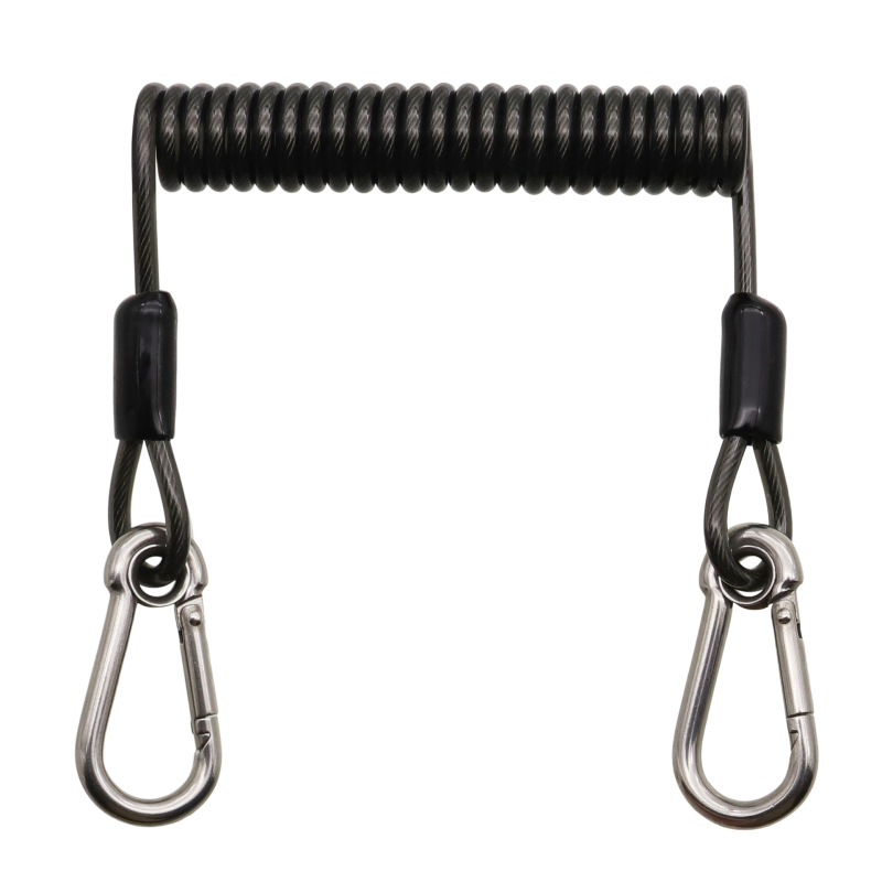 Guangmei Lanyard de siguranță din sârmă de oțel pentru pescuit marin, la stânci și la barcă, cablu anti-pierdere pentru camera de scufundări, lucru la înălțime