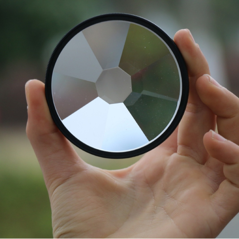 Nyolcszögletű tükörfiltr kamera számára, LJ23, bajonett 52–82 mm, okostelekhez, tiszta feldolgozás