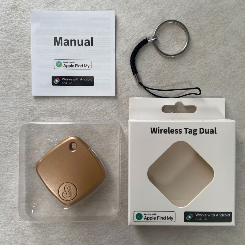 Dualni sustav lokator za iOS i Android, Bluetooth 5.0, tracker za gubitak kućnih ljubimaca i pronalazač predmeta s karabinerom