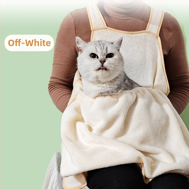 Kaķa apģērbs matu noņemšanai – korālais flīss materiāls, zīmols Meow Meaning