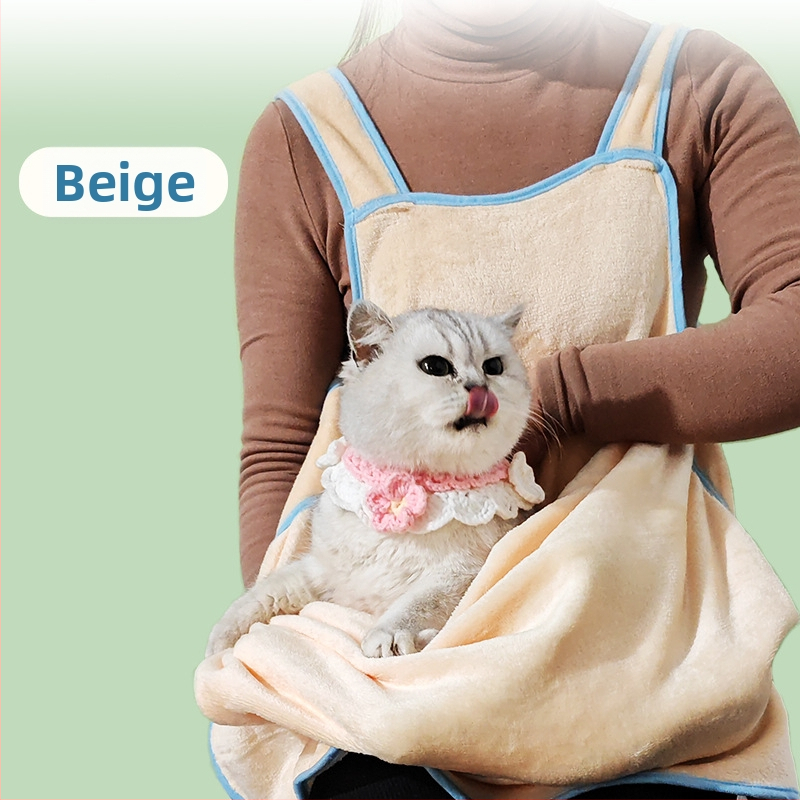 Kaķa apģērbs matu noņemšanai – korālais flīss materiāls, zīmols Meow Meaning