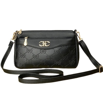 Ženska PU crossbody torba, urbani stil jednostavnosti, horizontalni kvadratni oblik, unutarnje pregrade: džep sa zatvaračem, džep za mobitel, džep za identifikacijsku karticu, laminirani džep, zatvaranje zipom