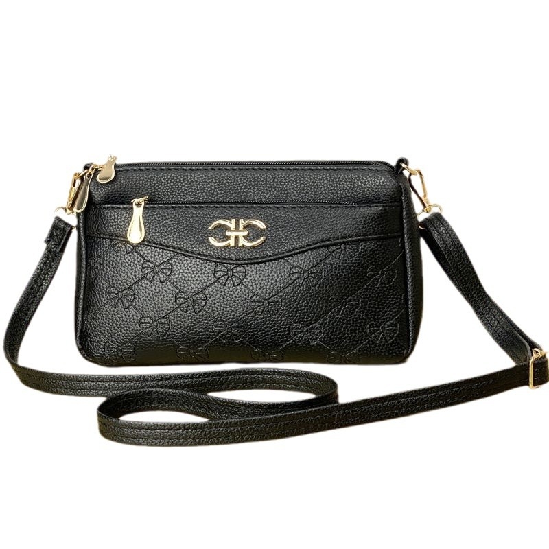 Ženska PU crossbody torba, urbani stil jednostavnosti, horizontalni kvadratni oblik, unutarnje pregrade: džep sa zatvaračem, džep za mobitel, džep za identifikacijsku karticu, laminirani džep, zatvaranje zipom