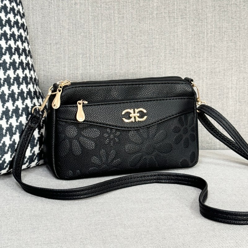 Ženska PU crossbody torba, urbani stil jednostavnosti, horizontalni kvadratni oblik, unutarnje pregrade: džep sa zatvaračem, džep za mobitel, džep za identifikacijsku karticu, laminirani džep, zatvaranje zipom