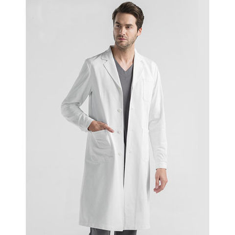 Set unisex de uniformă medicală, top cu mânecă 3/4 și guler de blană, pantaloni capri, țesătură chenille cu spandex, protecție împotriva radiațiilor