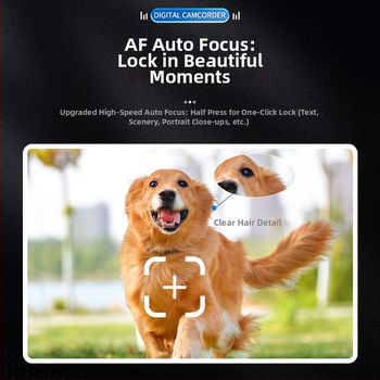 Viskas viename 4K WiFi kamera su 50x optiniu priartinimu, CMOS jutiklis, 3,0 colių LCD