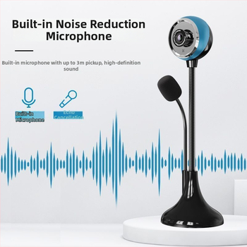 HD webkamera datoram, 720p, USB 2.0 bez draiveriem, iebūvēts mikrofons, platleņķa objektīvs
