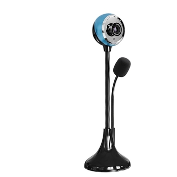 HD webkamera asztali számítógéphez, 720p, USB 2.0 drivertől mentes, beépített mikrofon, széles látószögű objektív