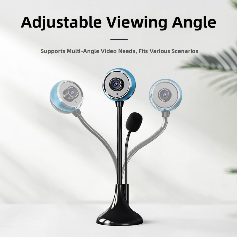 HD webkamera datoram, 720p, USB 2.0 bez draiveriem, iebūvēts mikrofons, platleņķa objektīvs