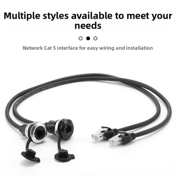 Apaļš C formas Cat5e tīkla pagarinājuma kabelis ar RJ45 savienotāju, 8 vara vadus