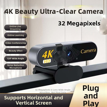 Išmani PTZ kamera staliniam kompiuteriui, 4K raiška, 800K jutiklis, USB 2.0