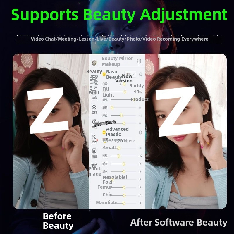 Smart PTZ kamera pre stolný počítač, 4K rozlíšenie, 800K senzor, USB 2.0