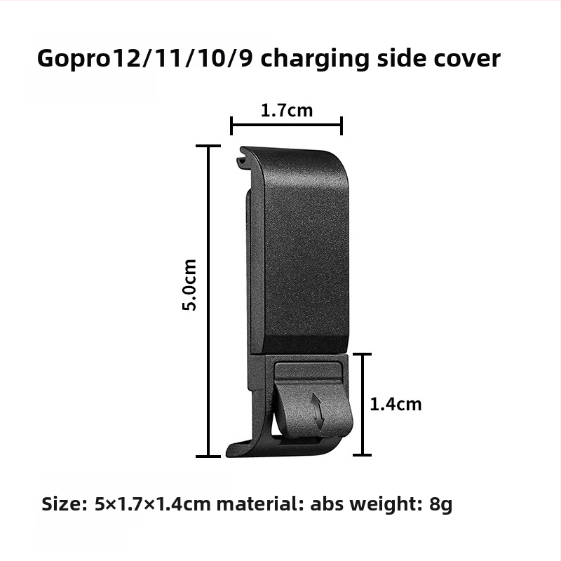 GoPro 10/11/12/13 пластмасова рамка за защита с капак на батерията – PA материал; включва рамка, база, дълги винтове, капак на лещата, капак на батерията; опаковка включена; съвместима с GoPro 9