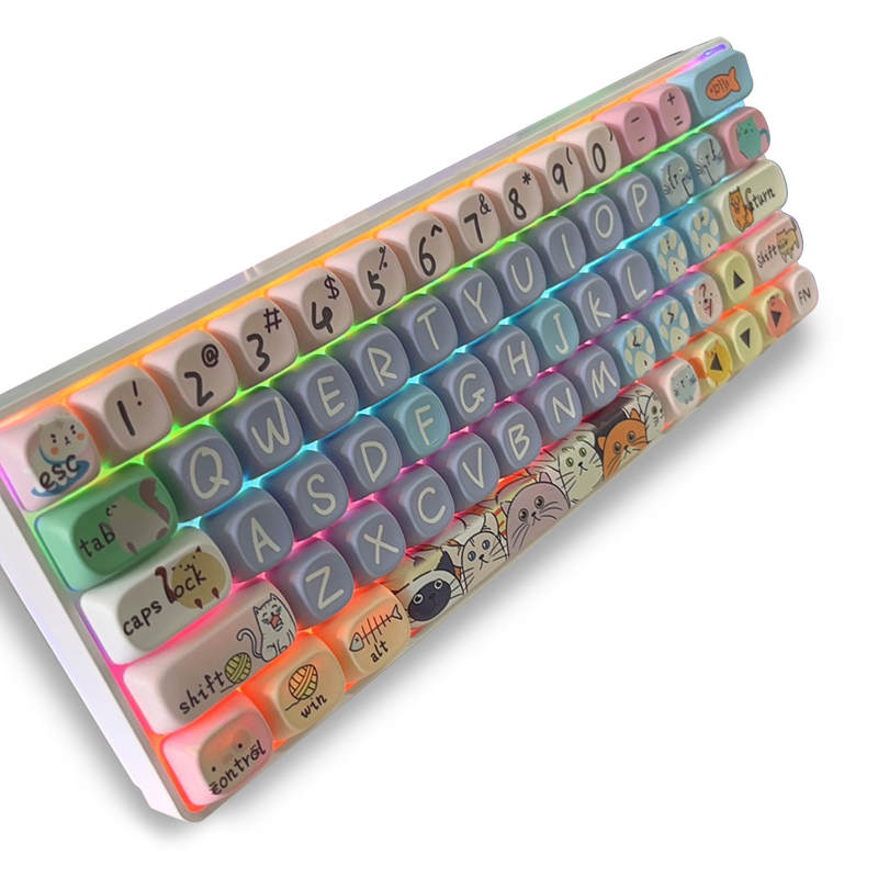 Σετ καπακιών PBT για μηχανικό πληκτρολόγιο, 123 πλήκτρα, πενταπλευρή θερμική μεταφορά, γενική συμβατότητα