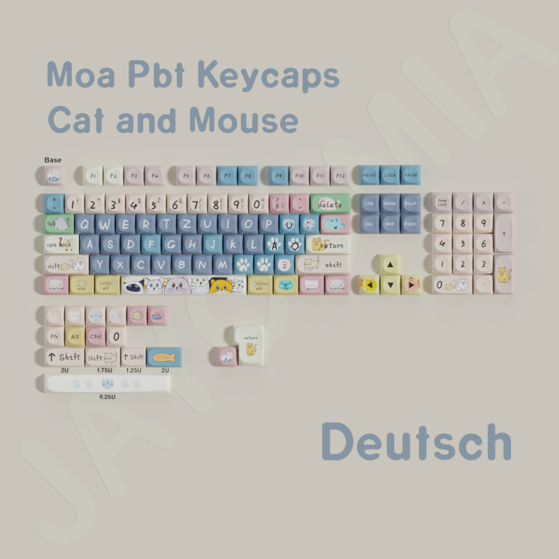 Σετ καπακιών PBT για μηχανικό πληκτρολόγιο, 123 πλήκτρα, πενταπλευρή θερμική μεταφορά, γενική συμβατότητα