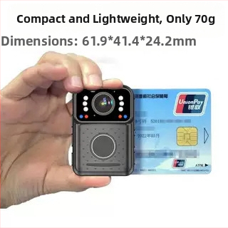 DSJ-H3 Krūtinės nešiojama policijos kamera su 10x optiniu priartinimu, 1080p vaizdas, naktinis matymas, 1,5-inch LCD, 3D mikrofonas