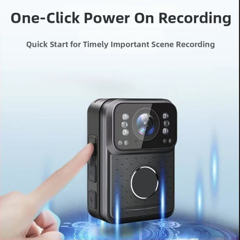 DSJ-H3 Krūtinės nešiojama policijos kamera su 10x optiniu priartinimu, 1080p vaizdas, naktinis matymas, 1,5-inch LCD, 3D mikrofonas