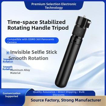 Trepied cu mâner rotativ din aliaj de aluminiu, extensie pentru camere Insta360 și camere panoramice DJI, model Zd-0258, 4 secțiuni, sarcină maximă până la 2 kg