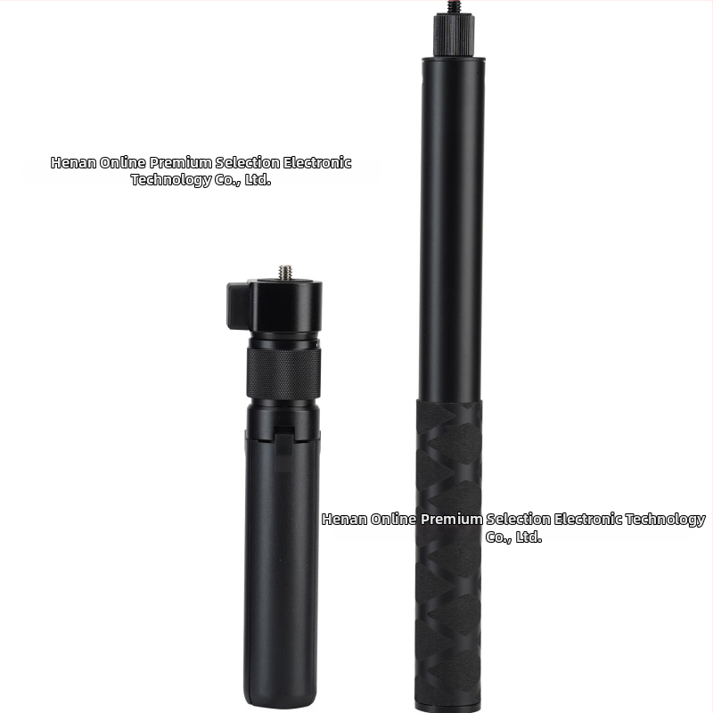 Alumīnija sakausējuma rotējošais rokturis uz statīva pagarinājums Insta360 un DJI panorāmas kamerām, modelis Zd-0258, 4 sadaļas, maksimālais slogs līdz 2 kg