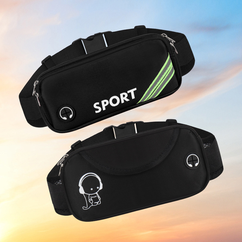 Sportska torba oko struka za trčanje i vožnju biciklom - Unisex, vodootporna, ultra lagana, protiv krađe, poliester