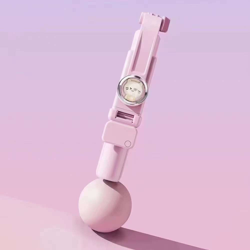 KT01 Bluetooth μπαστούνι για selfie, στυλ καρτούν, με τηλεχειριστήριο, Bluetooth υποστηρίζεται, υλικό κράμα