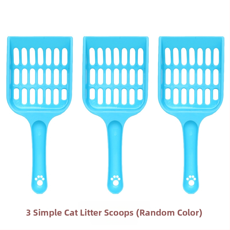 Lingură pentru nisip de pisici, din plastic, model A1P30, brand Fan yi, cu găuri fine și găuri îngroșate