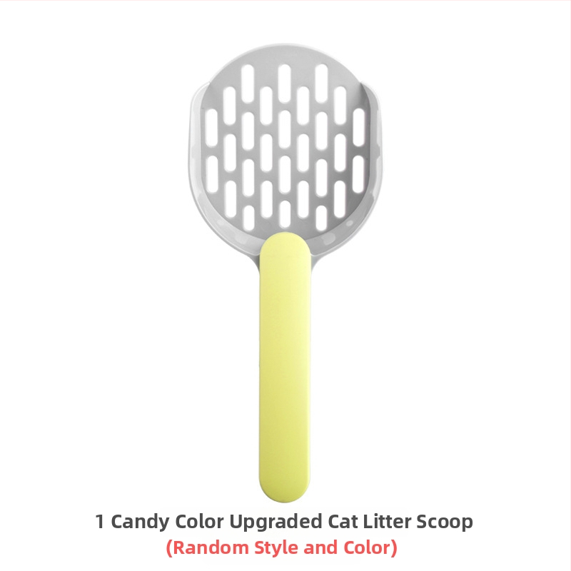 Lingură pentru nisip de pisici, din plastic, model A1P30, brand Fan yi, cu găuri fine și găuri îngroșate