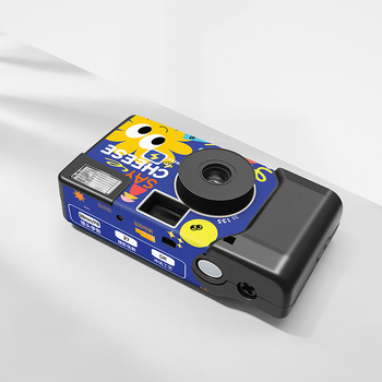 Cameră foto de unică utilizare, cu ochi mari, model retro 135, corp ABS, 5–12 MP, memorie încorporată, autonomie baterie peste 5 ore