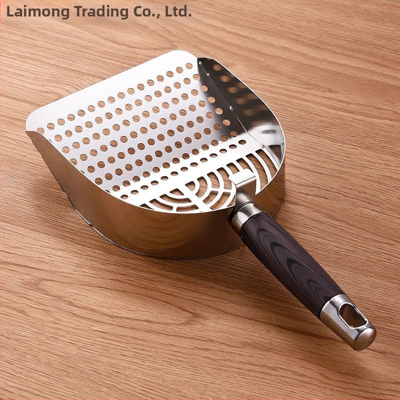 Lingură pentru nisip de pisică – design îngroșat, găuri fine, plastic durabil; brand Piece; pentru alte aplicații