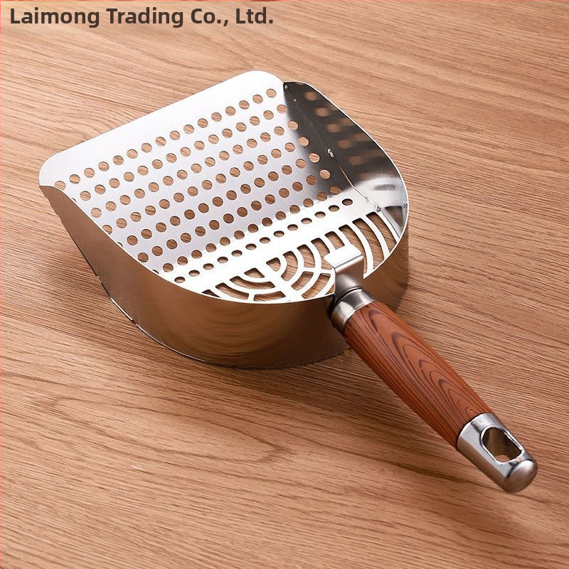 Lingură pentru nisip de pisică – design îngroșat, găuri fine, plastic durabil; brand Piece; pentru alte aplicații