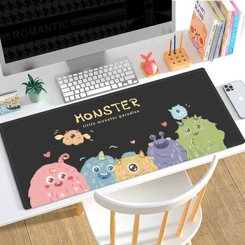 Подложка за мишка Cartoon Monster, естествен каучук, неплъзгаща повърхност, печат с топлинен трансфер, персонализация с изображения