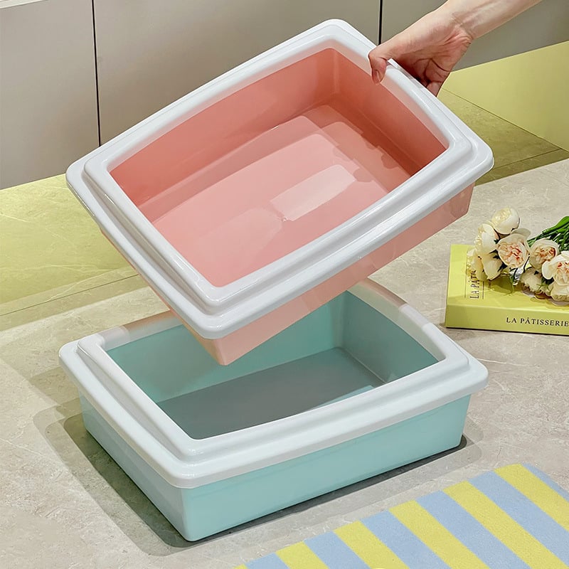 Кутия за котешки пясък с лопатка – PP материал, полузакрита конструкция, Xinsenze Pets