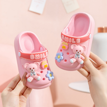 Sandale EVA perforate pentru copii, model desen animat, unisex, talpă și partea superioară din EVA, antiderapante