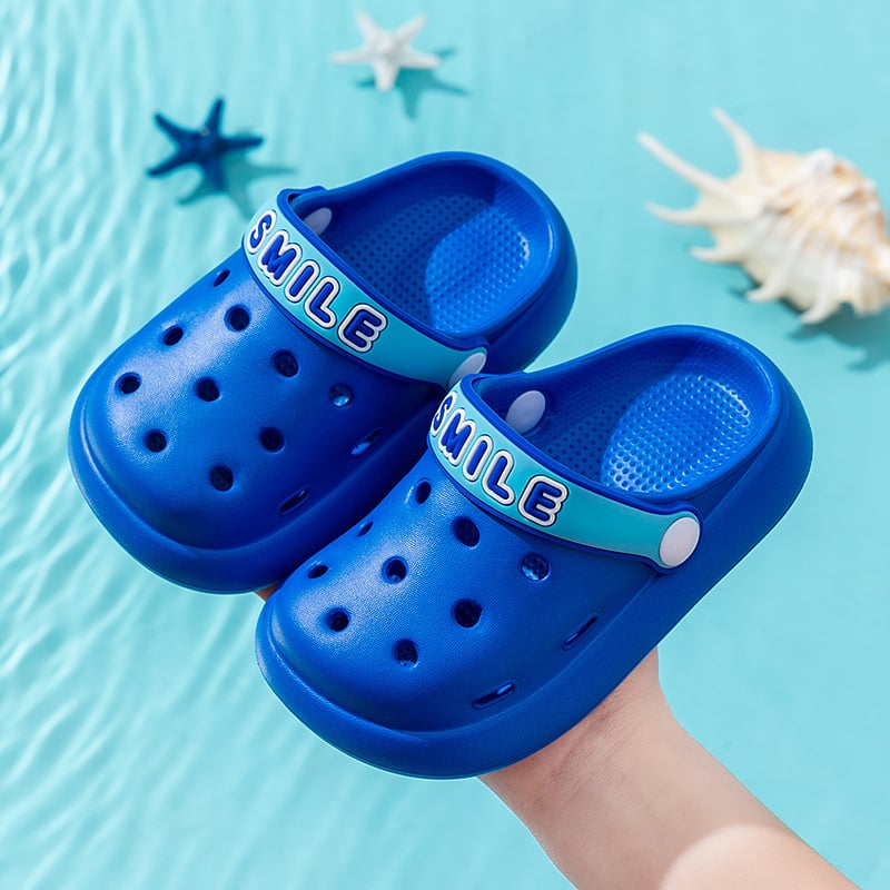 Sandale EVA perforate pentru copii, model desen animat, unisex, talpă și partea superioară din EVA, antiderapante