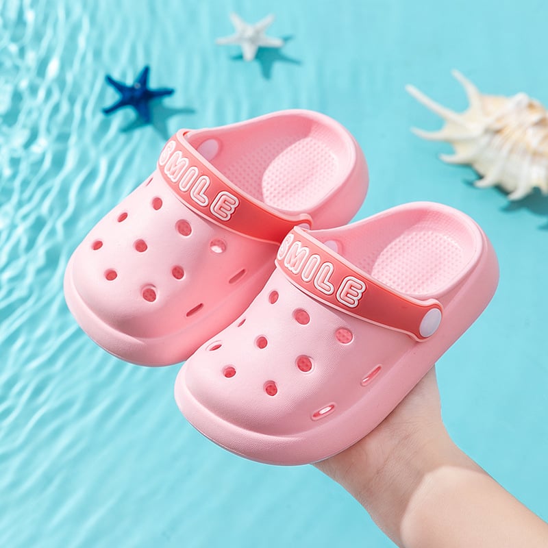 Sandale EVA perforate pentru copii, model desen animat, unisex, talpă și partea superioară din EVA, antiderapante